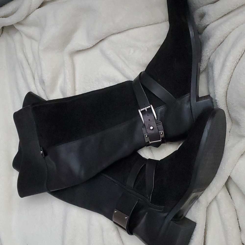 Vince Camuto Black Knee High Sz 7.5 Womens Boots